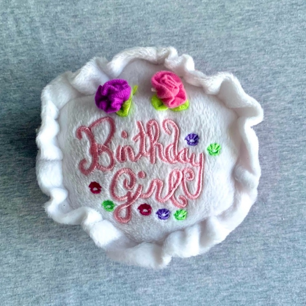 Birthday Girl Plush Dog Toy